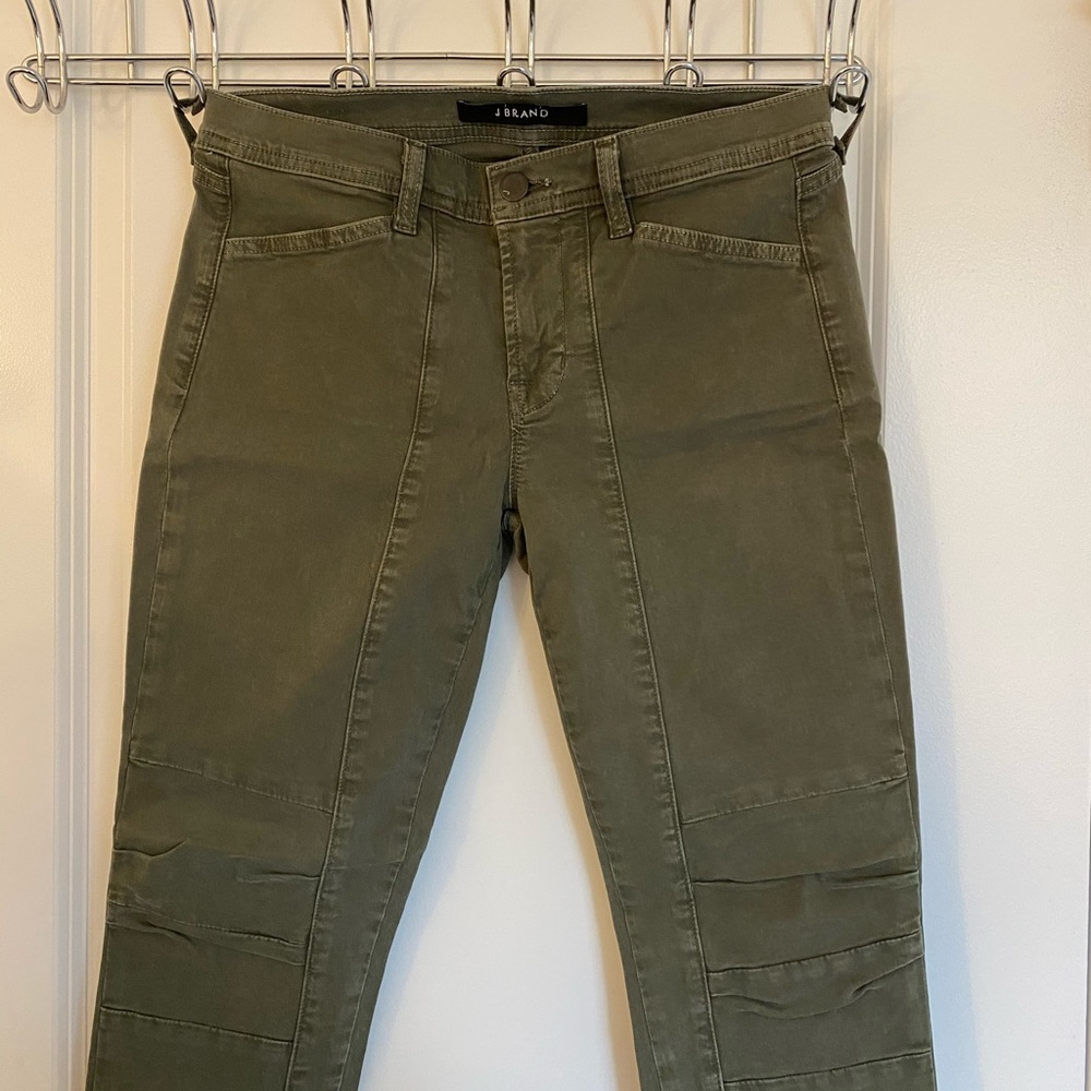 J Brand Army Green Jeans 7/8 Length